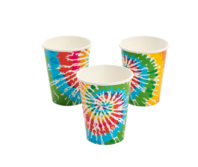 Tie-Dyed Paper Cups - 8 Ct
