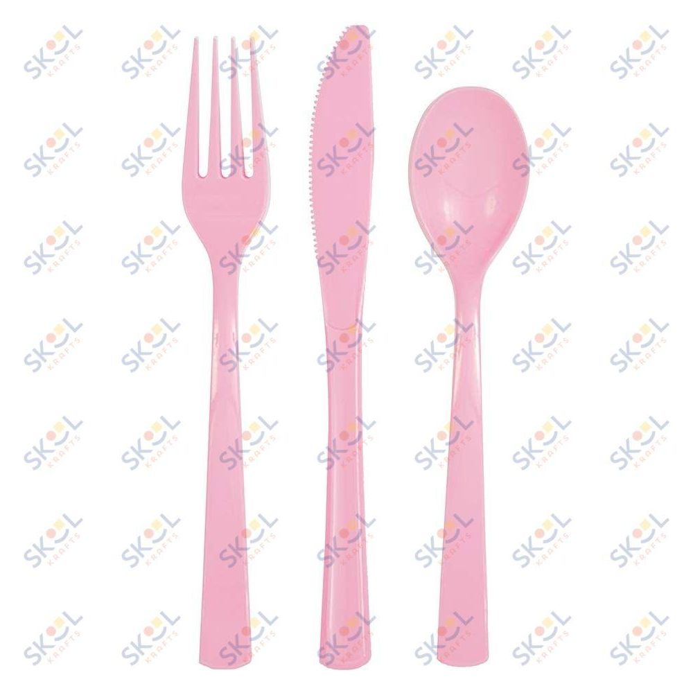 Cutlery Assortment 48/pk (Pink)