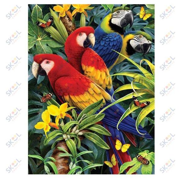 Majestic Macaws Paint by Number Kit