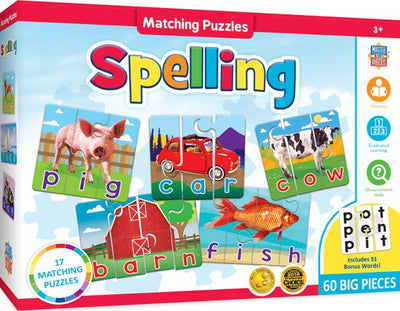 Educational Spelling Matching Puzzle
