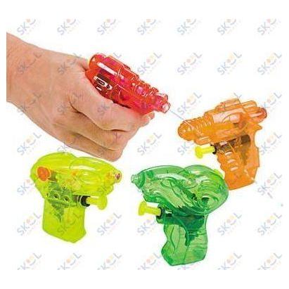 Plastic Water Gun Assortment 3 1/2" 12/pk