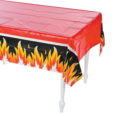 Firefighter Party Tablecloth 54" x 108" - 1 Pc.