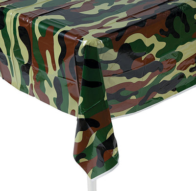 Camouflage Tablecloth 54" x 108" - 1 Pc.