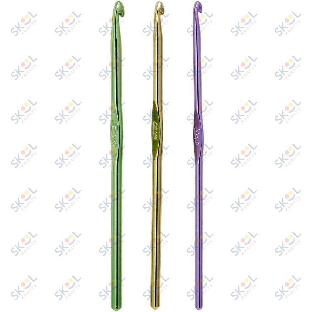 Boye Aluminum Crochet Hook Set-Sizes G6 To I9