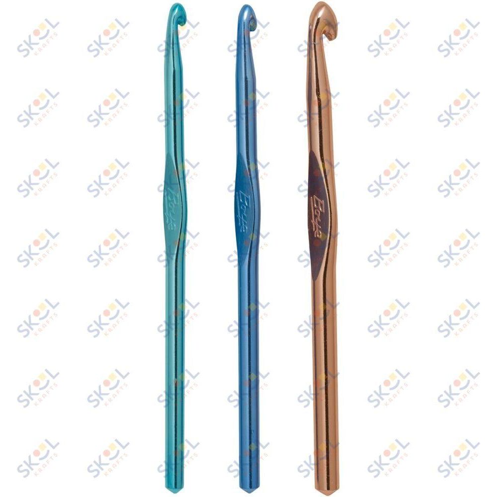 Boye Aluminum Crochet Hook Set-Sizes J10 To N15