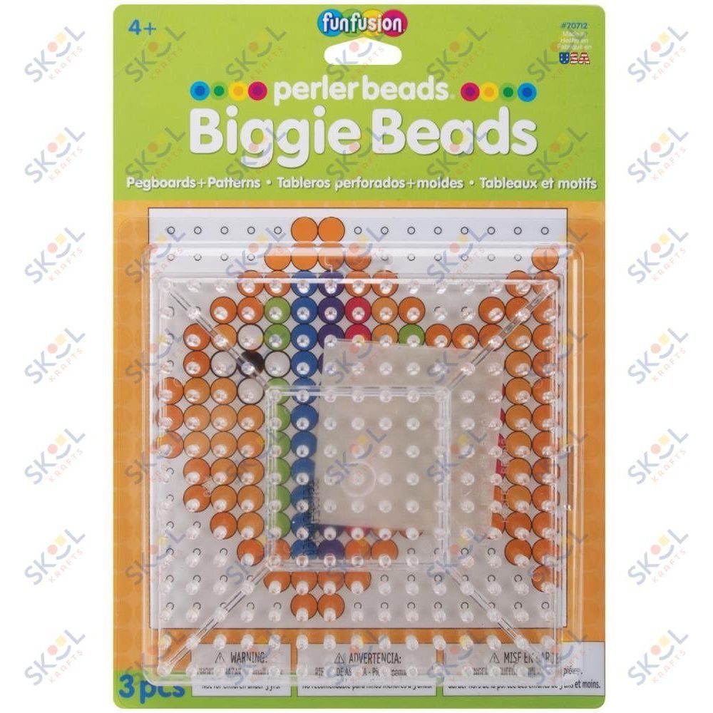Perler BIGGIE Beads Pegboards 2/Pkg