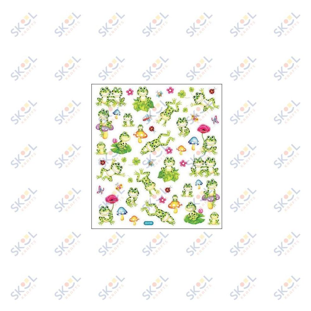 Spotted Frog Scrapbook Stickers