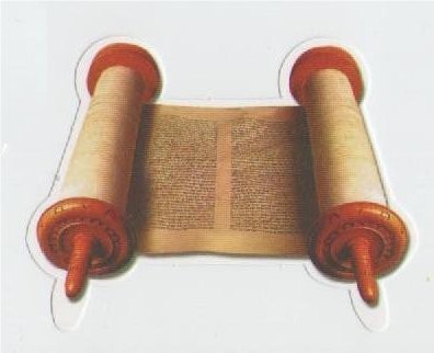 open Torah Cutouts W/glitter 20/pk.
