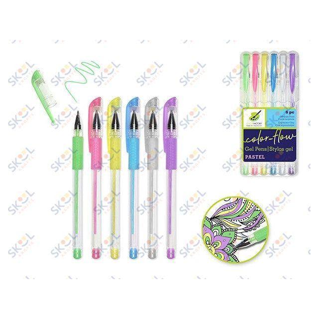 Gel Pen Premium Pastel Colors 6/pk