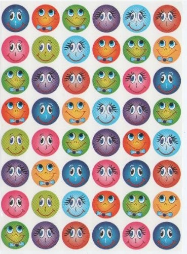 Smile Faces Stickers 10/pg
