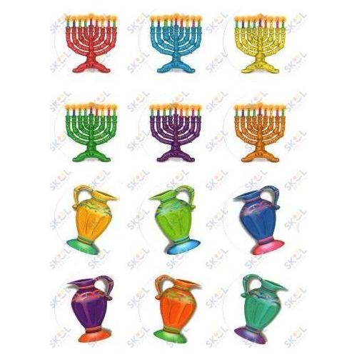 Chanukah Stickers 1.25" 10 Sheets