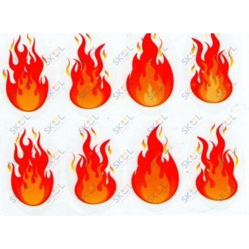 Bonfire Flame Sticker 10/sheets