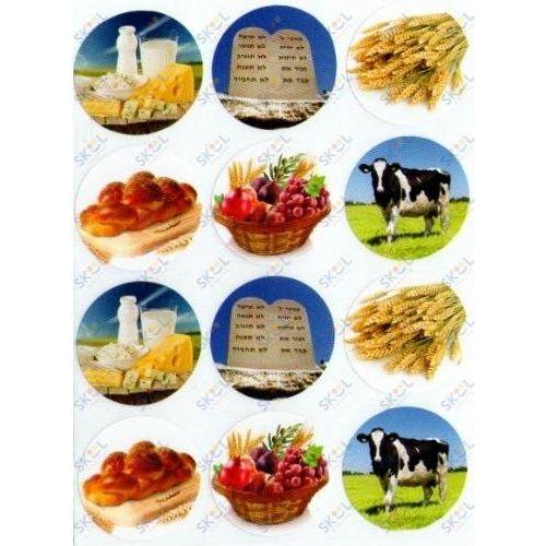 Shavuot Stickers 1.15" Round 10 Sheets