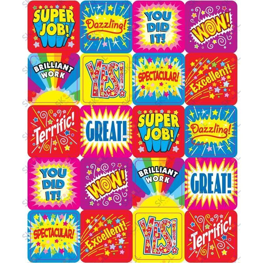 Positive Words Motivational Stickers
