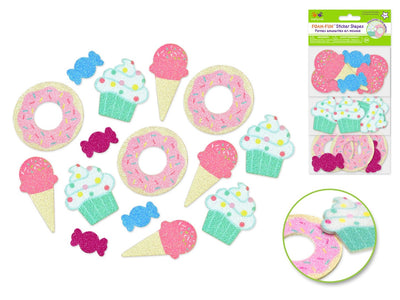 3D Foam-Fun Glitter Stickers Sweet Treats