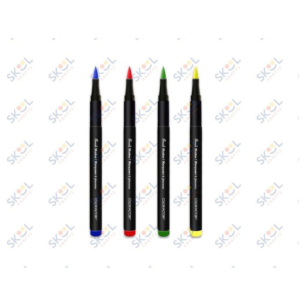 Soft Brush Tip Markers 4/pk Assorted