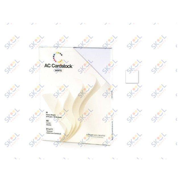 Scrapbook Cardstock 8.5"x11" White 1 sheet