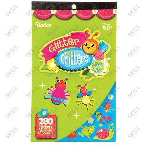 Sticker Book - Glitter Critters - 280 stickers