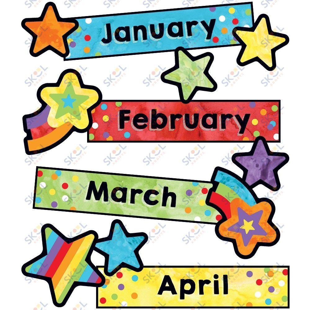 Celebrate Learning Months Mini Bulletin Board Set