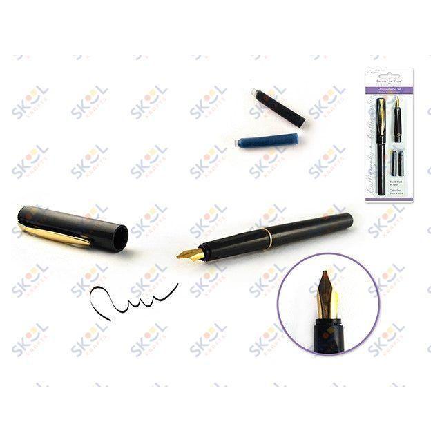 Calligraphy Pen Set 1.3mm W/ Blue/Black Refills