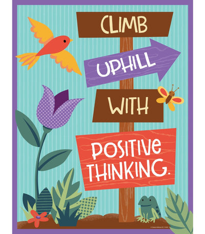 Climb Uphill with Positive Thinking Chart