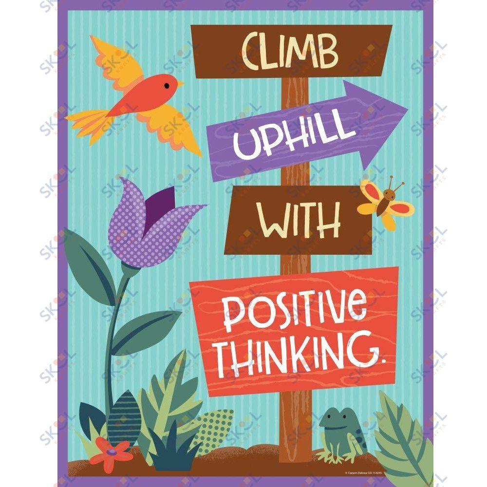 Climb Uphill with Positive Thinking Chart