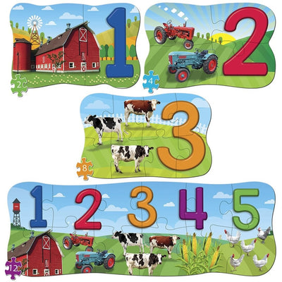 Educational 4 Pack, 123 On The Farm Jigsaw Puzzle