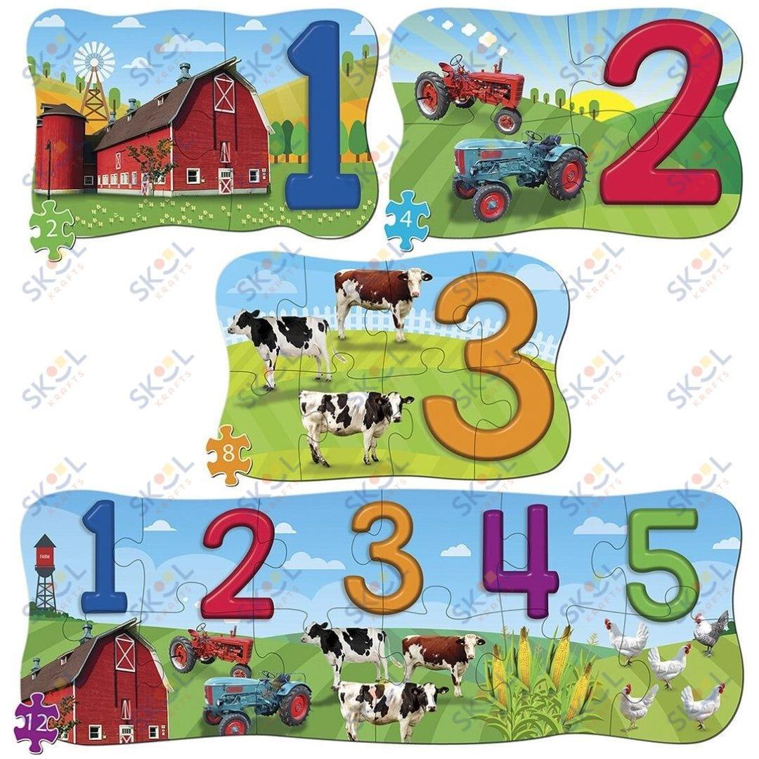 Educational 4 Pack, 123 On The Farm Jigsaw Puzzle