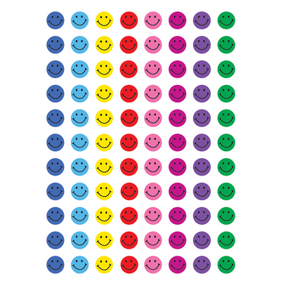 Happy Faces Mini Stickers Value Pack 3/8" 1144/pk