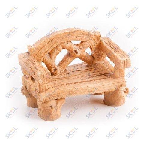 Wood-Look Bench - Resin - 1.5 x 2"