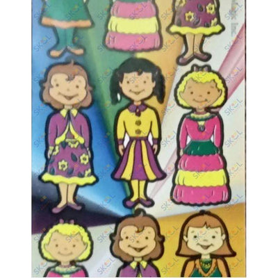 Girl Die Cut Stickers (25 Sheets)