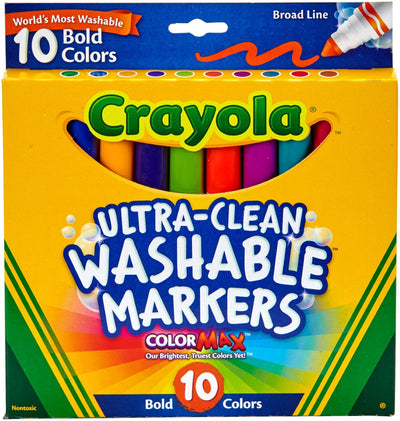 Crayola Ultra-Clean Washable Markers Bold Colors 8/pk