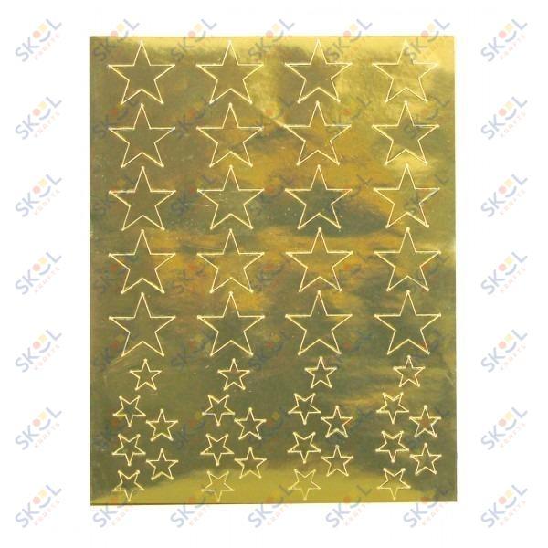 Gold Sparkle Star Stickers