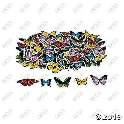 Realistic Butterfly Self-Adhesive Shapes 500/pk