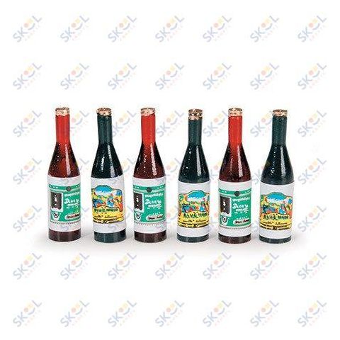 Timeless Minis Wine Bottles .375" x 1.375" 6 pieces miniature