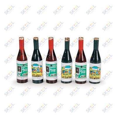 Miniature Wine Bottles 6 pieces