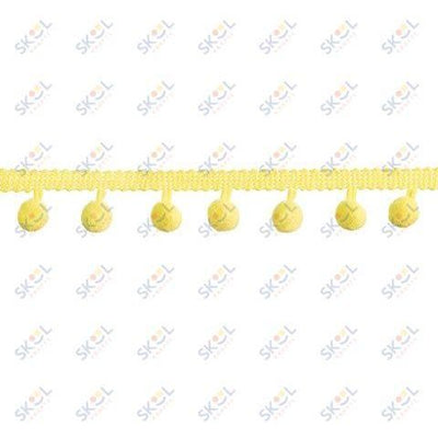 yellow mini pom pom garland: 0.5"x 2 yards