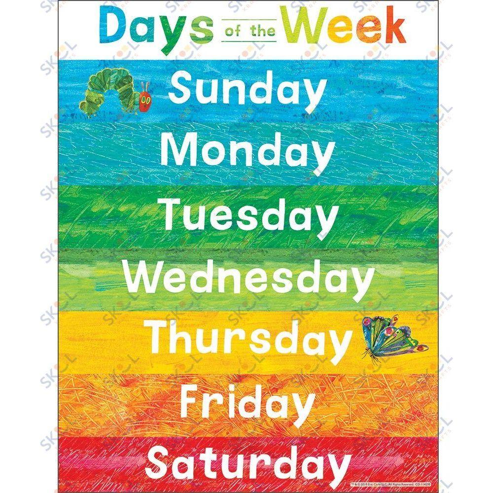 Days of the Week Chart
