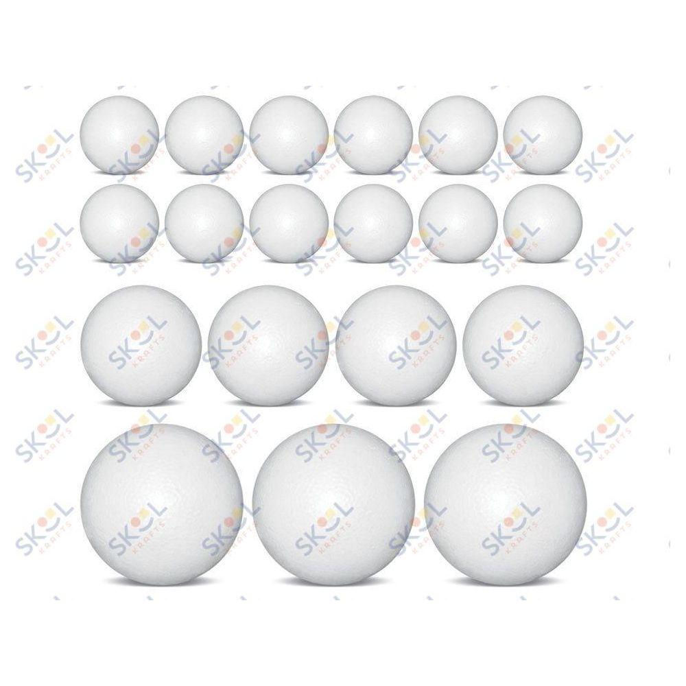 Polyfoam Balls Assorted Sizes 19/pk