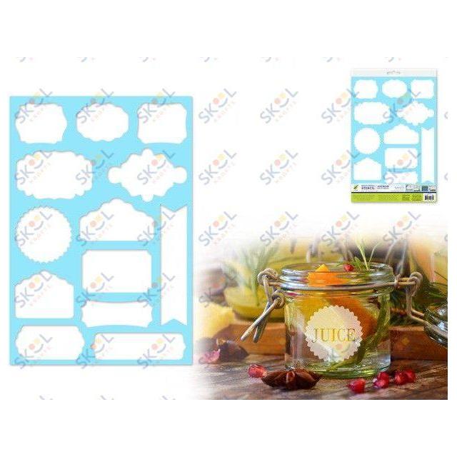 Tags Stencil 7.5" x 11"