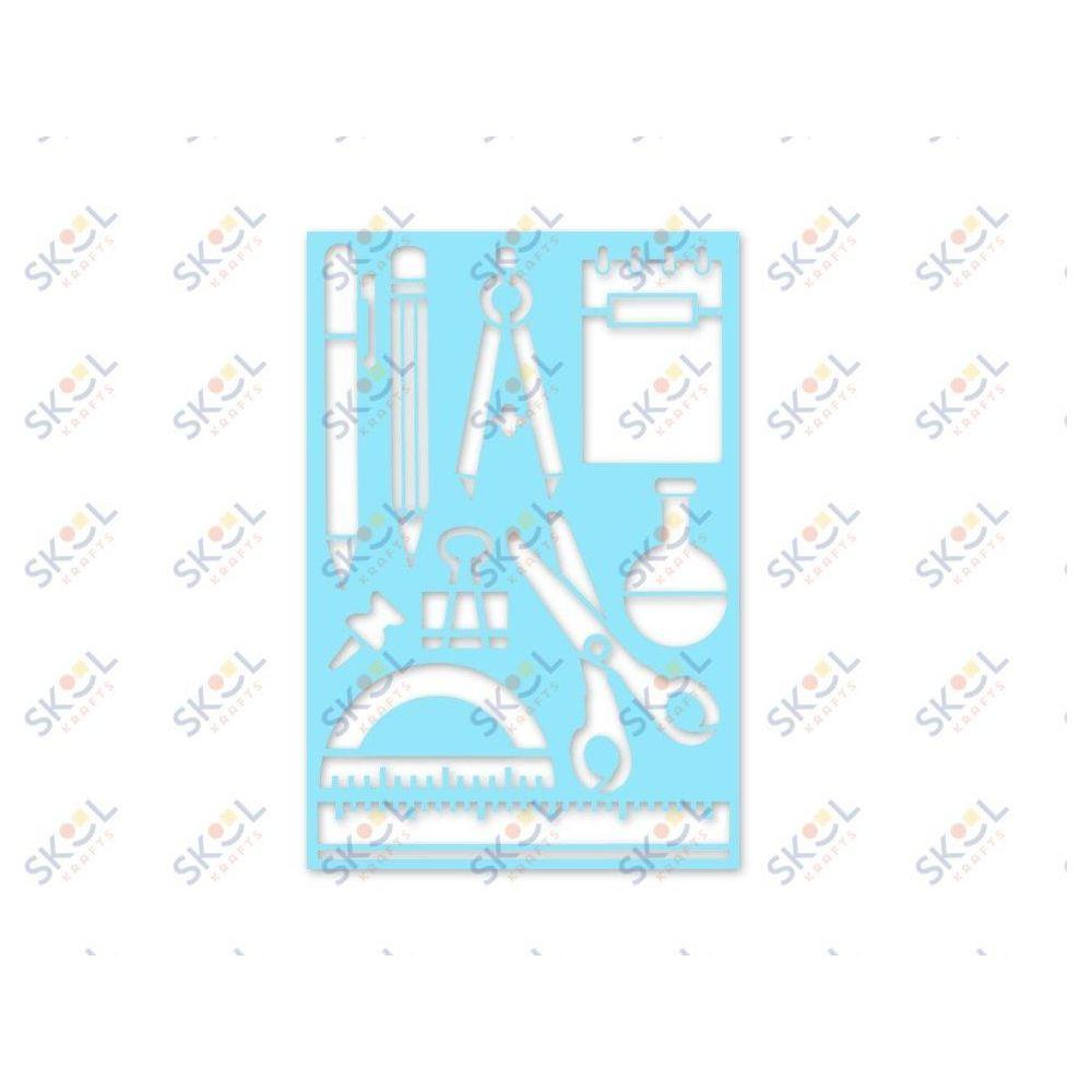 Stencil School Rules 7.5" x 11"