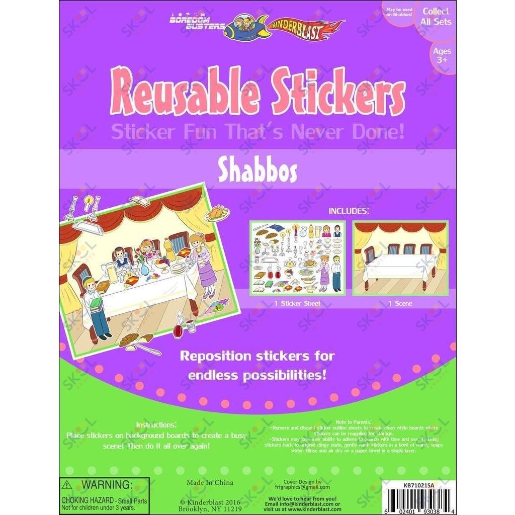 Reusable Stickers Single Shabbos