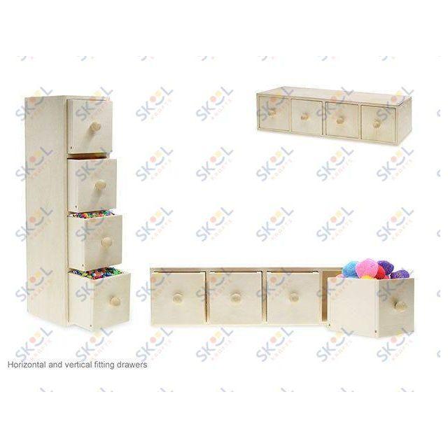 1.87" x 2" x 7.18" 4 Drawer Mini Caddy