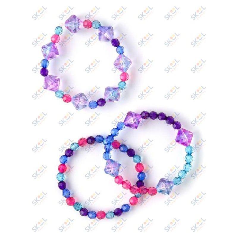 DIY Plastic Jewel tone color bracelet