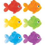 Colorful Fish Accents 6" 30/pk