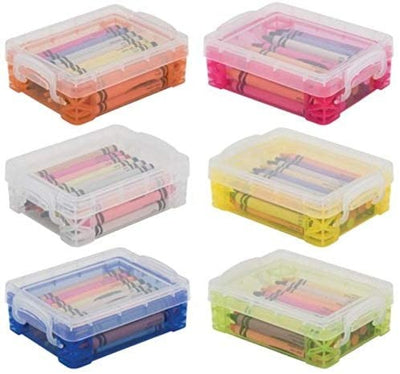 Crayon Box Assorted Clear