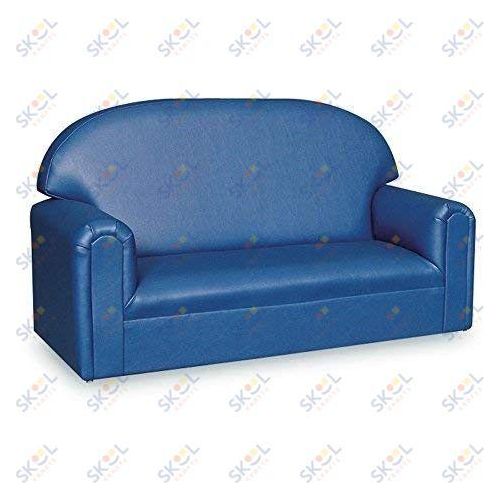 Toddler Premium Vinyl Upholstery Sofa, Blue