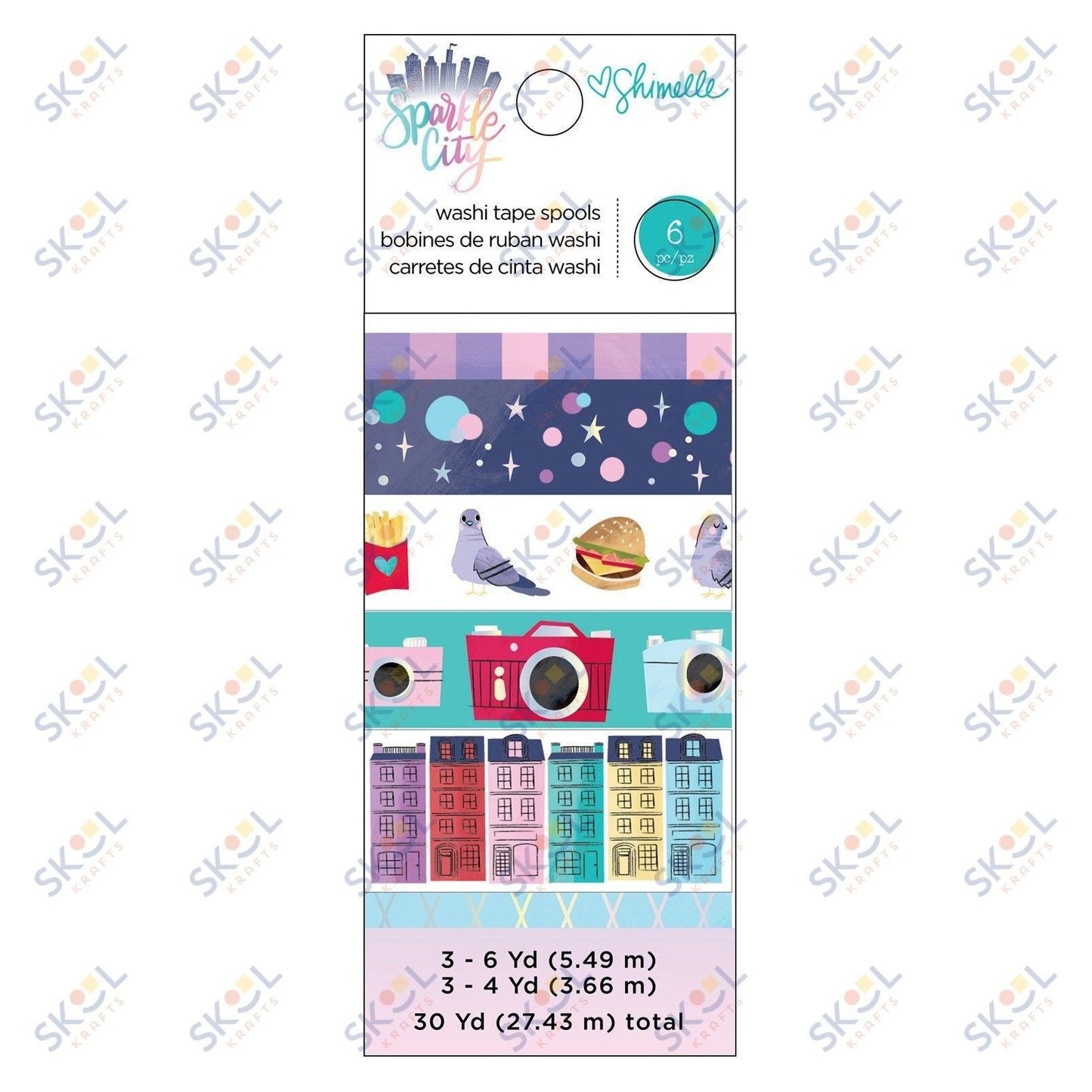 Embellishment - Sparkle City- Washi Tape - Holographic Foil