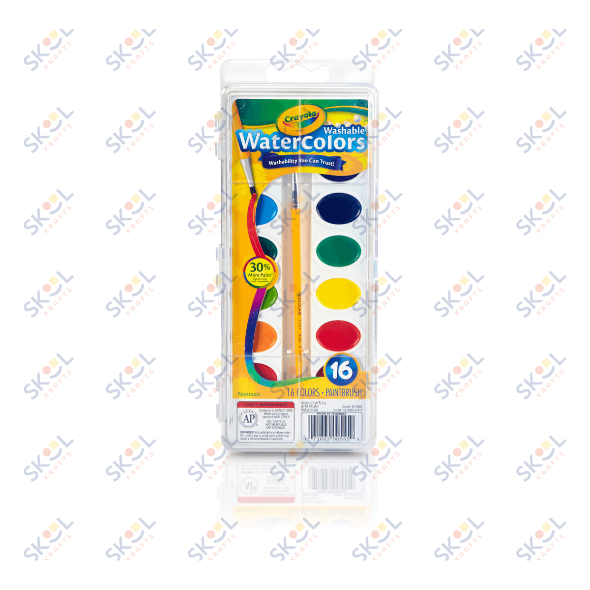 Washable Watercolor Paint 16 Count