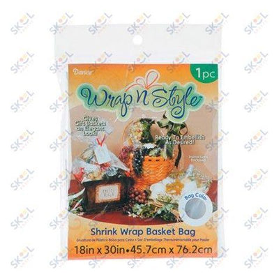 Basket Shrink Bag - Clear - 18 X 30"